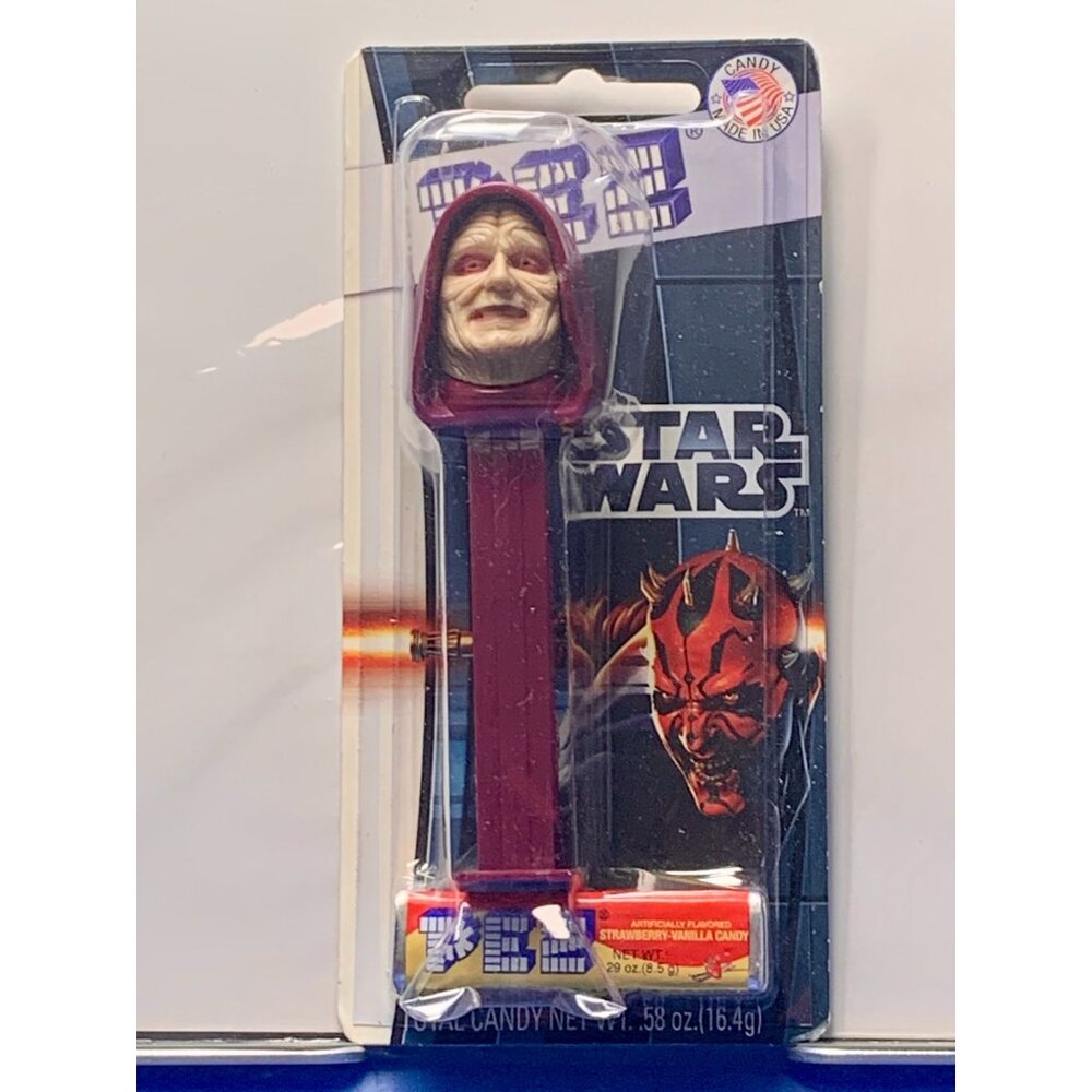 Star Wars Darth Maul Pez Dispenser Strawberry Vanilla Candy Sealed Collectible